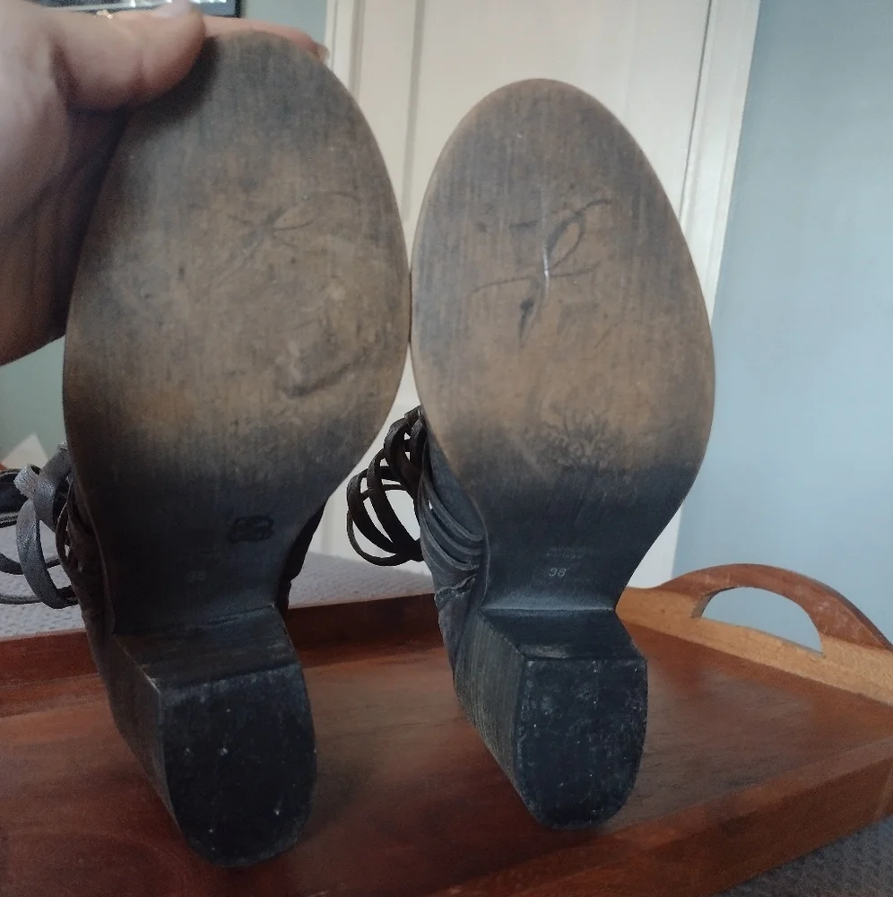 Free People Carrera Woven Leather Ankle Boots - Picture 11 of 11